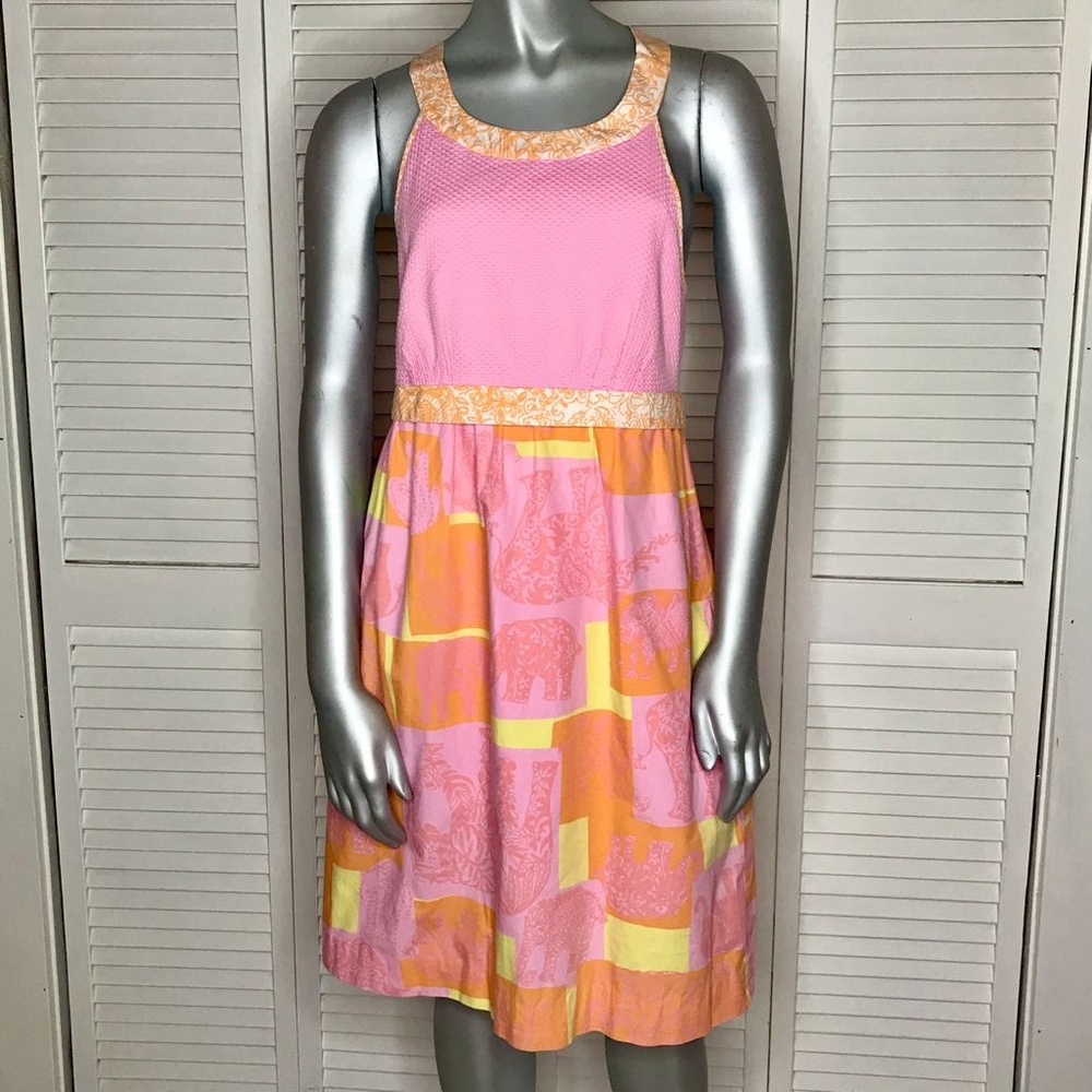 Lilly Pulitzer Jubilee Ellery Elephant Print Dress